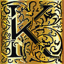 Load image into Gallery viewer, 24 Alphabet-Diamond Sticker
