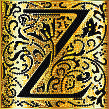 Load image into Gallery viewer, 24 Alphabet-Diamond Sticker
