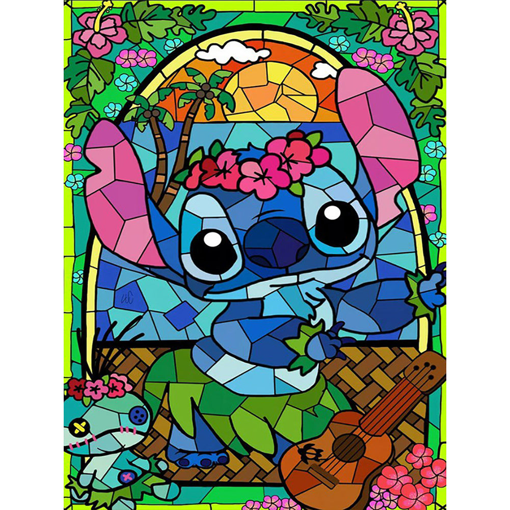 Stitch-Full Round Diamond Painting-30x40cm