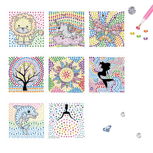 8pcs/set-Animal-Diamond Sticker
