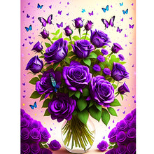 Load image into Gallery viewer, Rose-Full Round Diamond Painting-30x40cm
