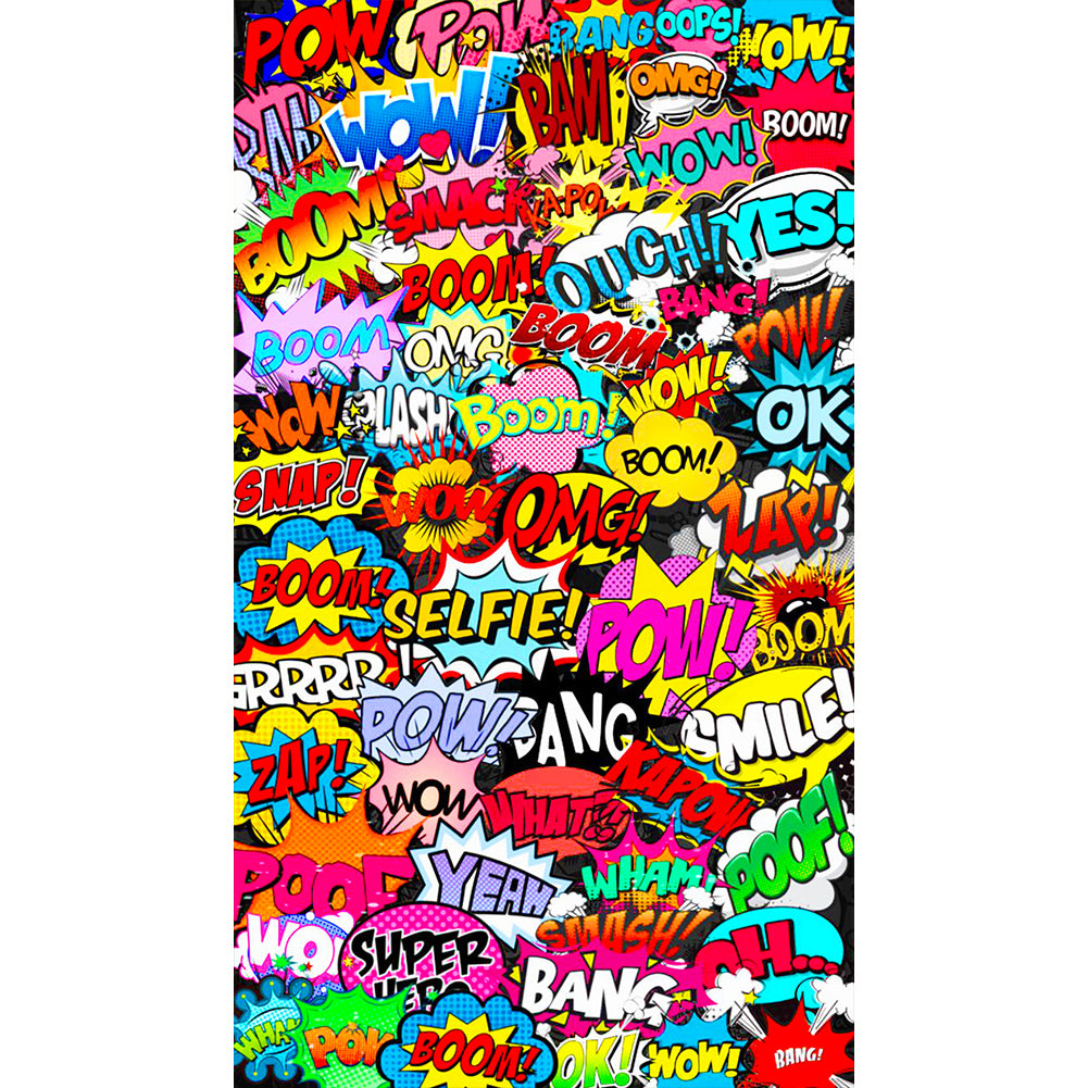Cartoon-Full Round Diamond Painting-40x70cm-Large Size
