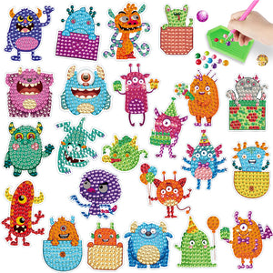 2pcs/set-Cartoon-Diamond Sticker
