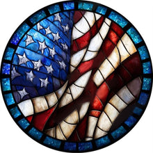 Load image into Gallery viewer, American Flag-Full Round Diamond Painting-30x30cm
