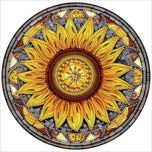 Load image into Gallery viewer, Stained Glass Sunflower-Partial Special Diamond Painting-30x30cm
