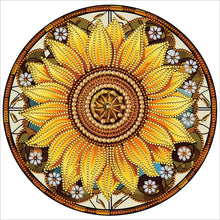 Load image into Gallery viewer, Stained Glass Sunflower-Partial Special Diamond Painting-30x30cm
