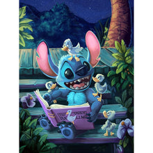 Load image into Gallery viewer, Stitch And The Duck-Full Round Diamond Painting-30x40cm
