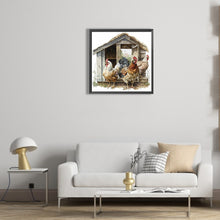 Load image into Gallery viewer, Chicken Coop-Full Round Diamond Painting-30x30cm
