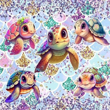 Load image into Gallery viewer, Sea Turtle-Full Round Diamond Painting-30x30cm
