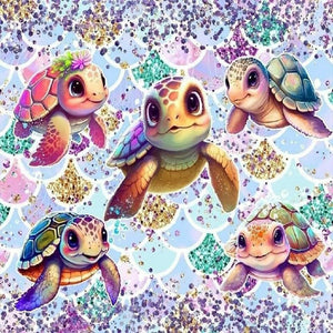 Sea Turtle-Full Round Diamond Painting-30x30cm