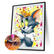 Load image into Gallery viewer, Cat-Full Round Diamond Painting-30x40cm
