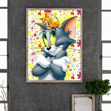 Load image into Gallery viewer, Cat-Full Round Diamond Painting-30x40cm
