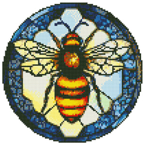 Stained Glass Flower-Diamond Sticker