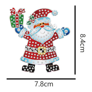 5pcs/set Double Sided Christmas DIY Diamond Painting  Hanging Pendant Trees Decoration