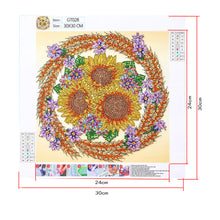 Load image into Gallery viewer, Sunflower-Special Shaped Crystal Diamond Painting-30*30cm
