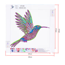 Load image into Gallery viewer, Hummingbird-Special Shaped Crystal Diamond Painting-30*30cm

