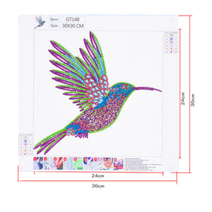 Hummingbird-Special Shaped Crystal Diamond Painting-30*30cm