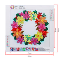 Load image into Gallery viewer, Wreath-Special Shaped Crystal Diamond Painting-30*30cm
