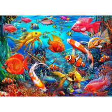 Load image into Gallery viewer, Sea Ocean Fish - Full Drill Diamond Painting - 45x35cm
