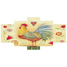 Load image into Gallery viewer, 5-pictures Rooster - Full Drill Diamond Painting - 95x45cm
