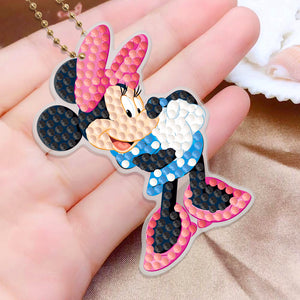 8pcs Mickey Mouse Double Sided Keychain