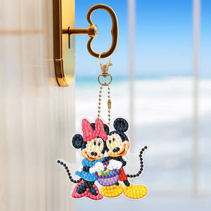 8pcs Mickey Mouse Double Sided Keychain