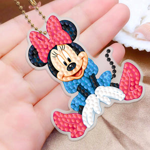 8pcs Mickey Mouse Double Sided Keychain