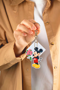 8pcs Mickey Mouse Double Sided Keychain