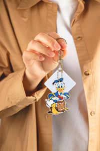 6pcs Donald Duck Double Sided Keychain